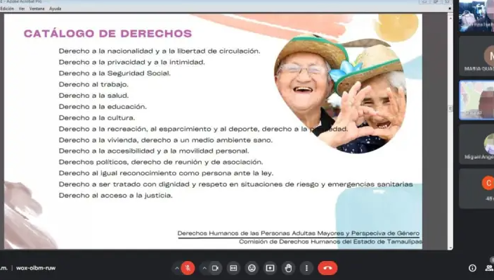 Capacitan a servidores públicos sobre los «Derechos Humanos de las Personas Adultas Mayores»